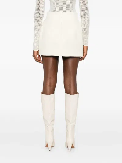 Wardrobe.nyc X Rosie Huntington-whiteley Sculpted Mini Skirt In White