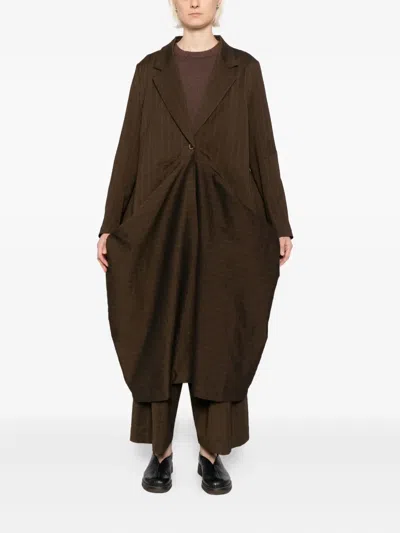 Uma Wang Cider Coat In Brown