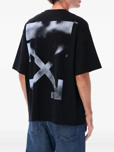 Off-white Men Black 3d Arrow Spray T-shirt, S Luxury T-shirts For Men Darveys
