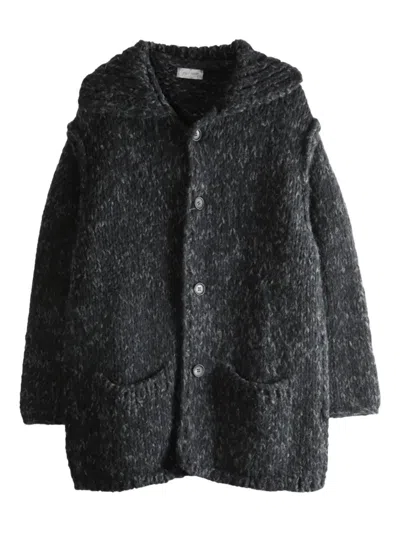 Yohji Yamamoto Button Coat In Gray