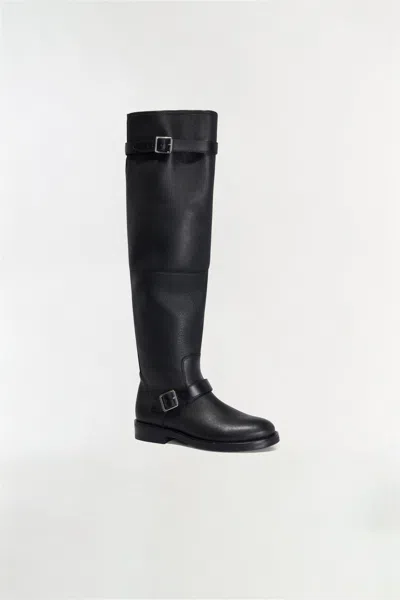 Simkhai Noah Leather Over-the-knee Boots In Black