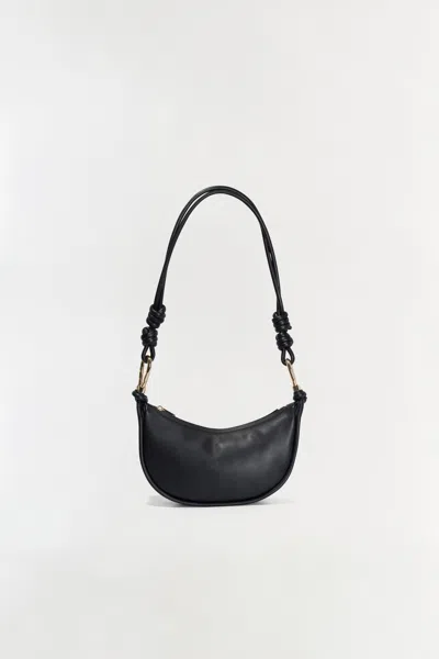 Simkhai Avery Leather Crossbody Bag Black In Black