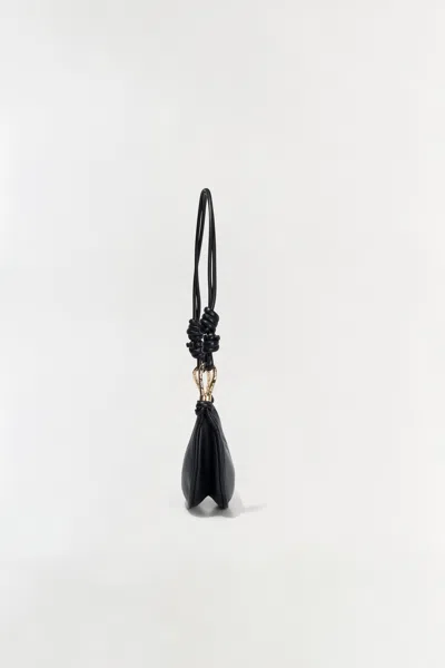 Simkhai Avery Leather Crossbody Bag Black In Black