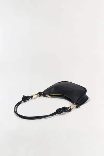 Simkhai Avery Leather Crossbody Bag Black In Black