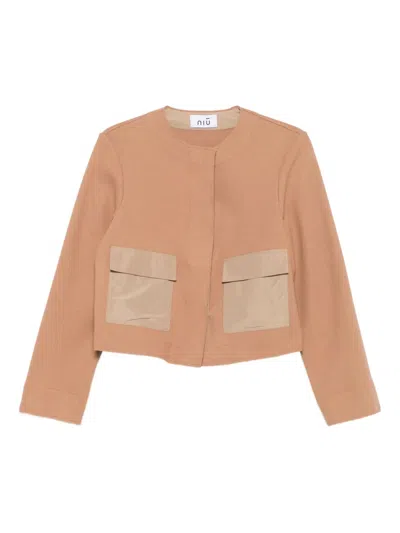 贴袋披风式夹克