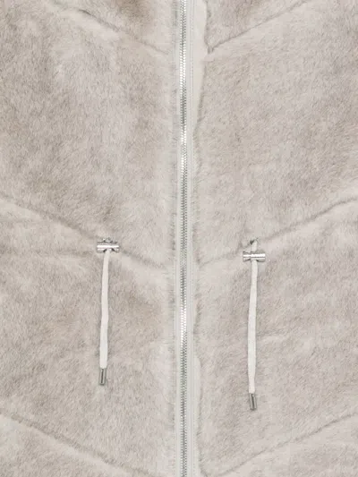 Max & Moi Valora Faux-fur Gilet In Neutral