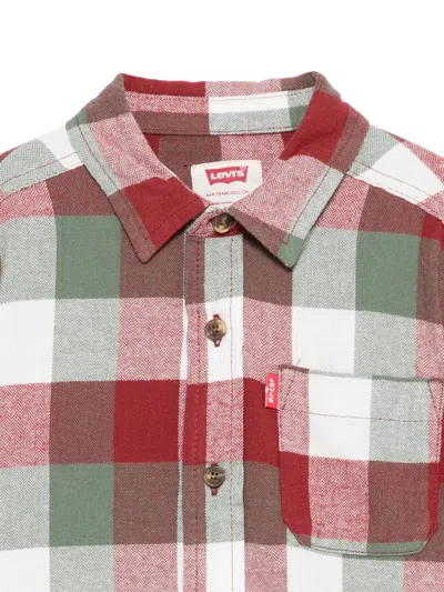 Levi's Checked Button-down Shirt In Red