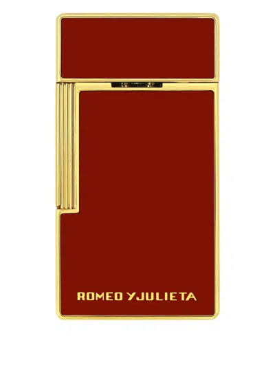 St Dupont Line-engraved Lighter In Red