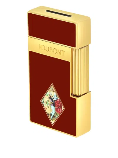 St Dupont Line-engraved Lighter In Red