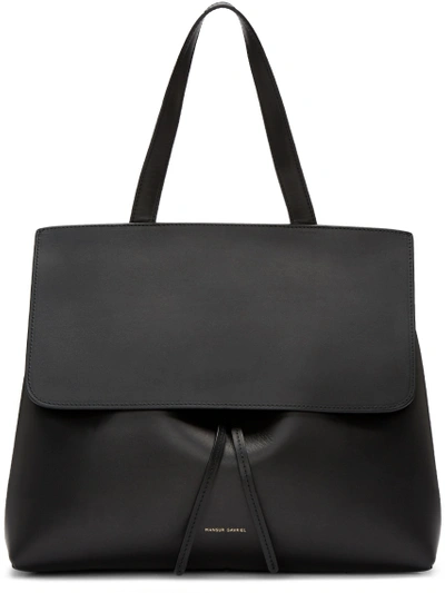 Shop Mansur Gavriel Black Leather Lady Bag