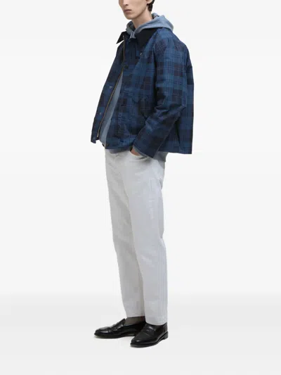 Barbour Check Windbreaker In Blue