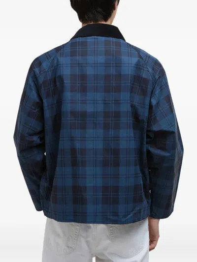 Barbour Check Windbreaker In Blue