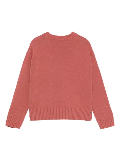 Il Gufo Circle-pattern Sweater In Pink