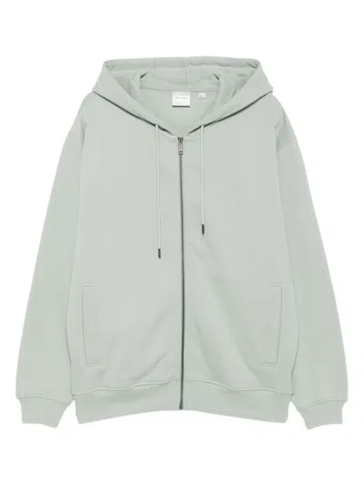 Daily Paper Zip-up Logo-embroidered Hoodie In Green