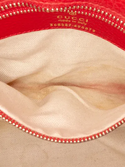 Pre-owned Gucci 2016-2025 Mini Leather Swing Satchel In Red