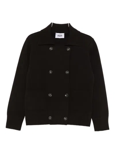 双排扣贴袋开衫