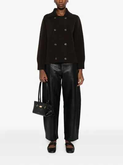 双排扣贴袋开衫