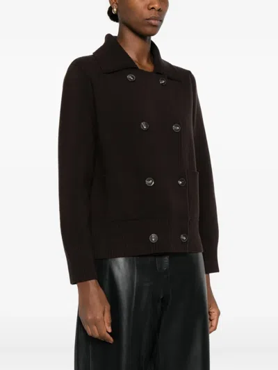 双排扣贴袋开衫