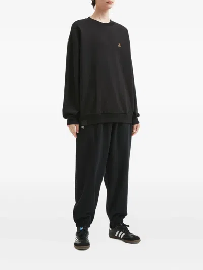 Izzue Teddy Bear-patch Sweatshirt In Black