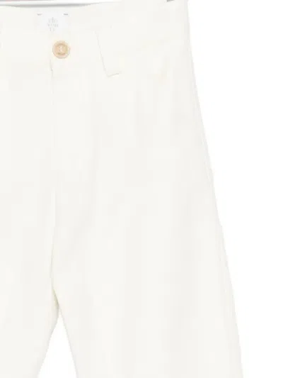 Eleventy Patch-pocket Pants In White