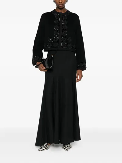 P.a.r.o.s.h Bead-embellished Jacket In Black