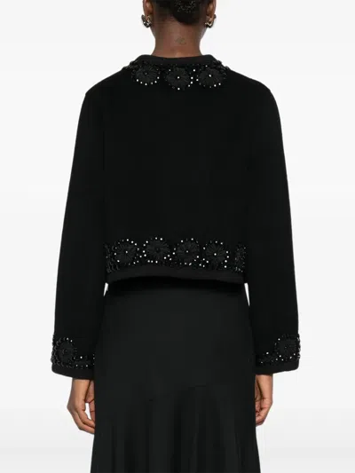 P.a.r.o.s.h Bead-embellished Jacket In Black