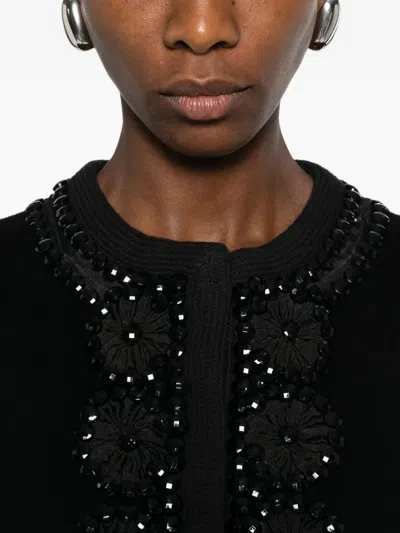 P.a.r.o.s.h Bead-embellished Jacket In Black