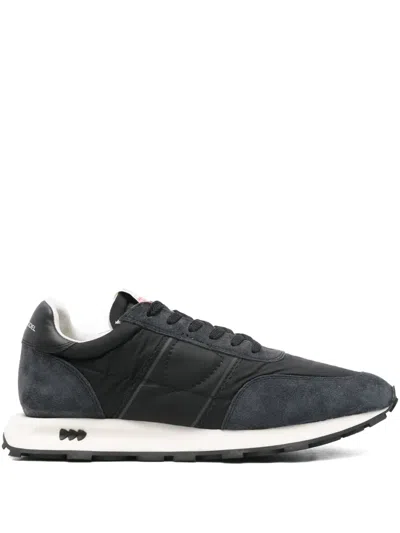 Philippe Model Tour Low Sneakers In Blue Suede And Fabric In Blue