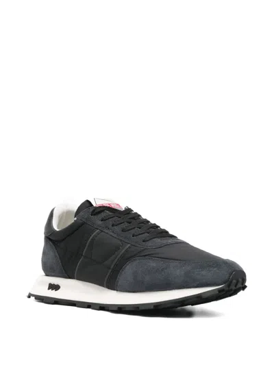 Philippe Model Tour Low Sneakers In Blue Suede And Fabric In Blue