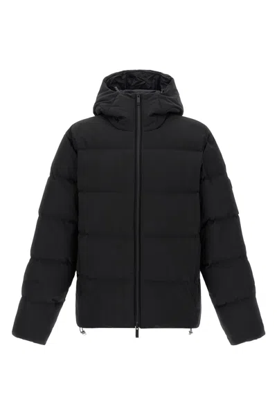 Moncler Black Nylon Fusian Down Jacket In Black