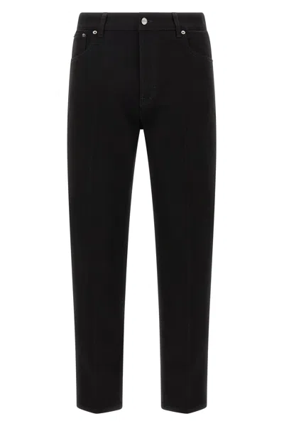Gucci Cropped Denim Trousers Five Pocket Style In Multi