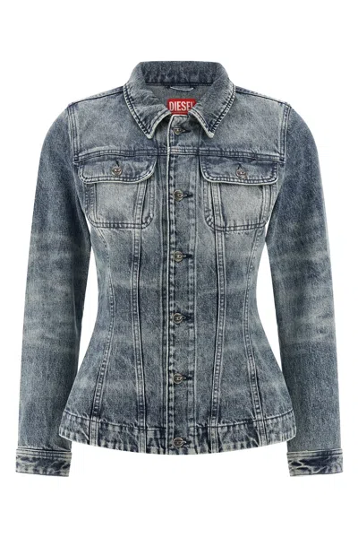 Diesel Tailored Blazer Featuring Chest Pockets And Long Sleeves In Blue