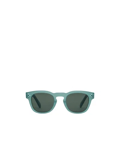 Celine Black Frame 42 Sunglasses In Acetate In Green
