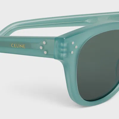 Celine Black Frame 42 Sunglasses In Acetate In Green