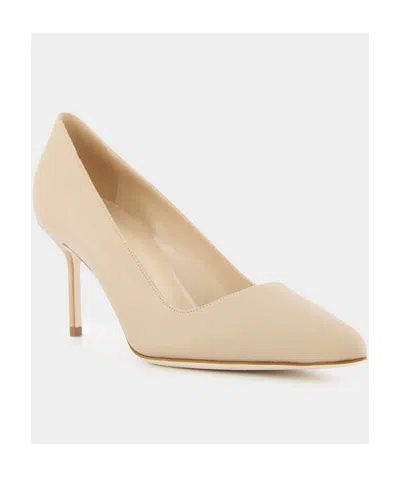 Manolo Blahnik Pointed High Heels In Brown