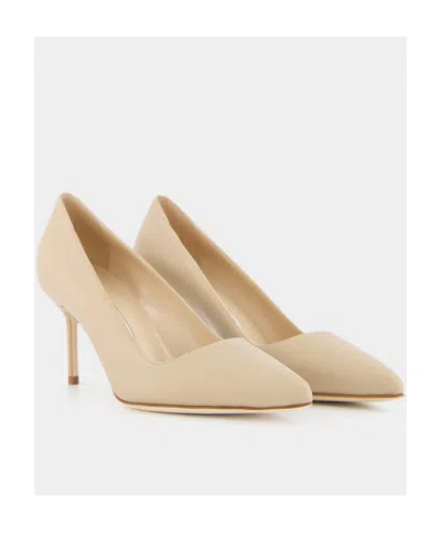 Manolo Blahnik Pointed High Heels In Brown