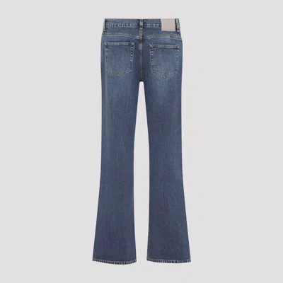 Our Legacy Faded Five-pocket Trousers Featuring Belt Loops In Blue