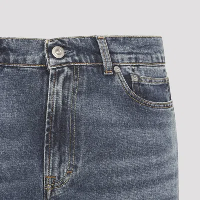 Our Legacy Faded Five-pocket Trousers Featuring Belt Loops In Blue