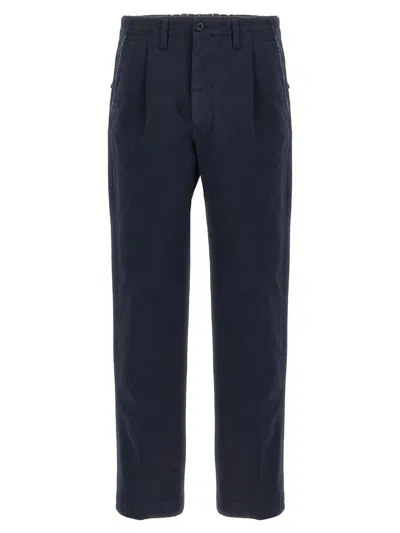 Incotex Cotton Trousers In Blue