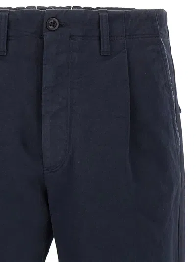 Incotex Cotton Trousers In Blue