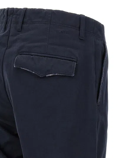 Incotex Cotton Trousers In Blue