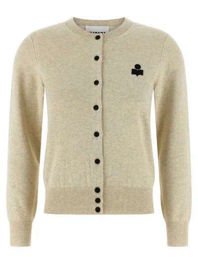 Isabel Marant Étoile Isabel Marant Etoile Melange Cream Cotton Blend Mona Cardigan In Neutral