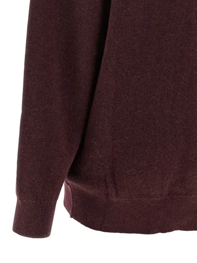 Isabel Marant Étoile V-neck Burgundy Cardigan With Center Button Closure In Burgundy