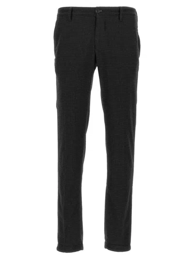 Incotex Stylish Wool Trousers With Pockets And Loops In Black
