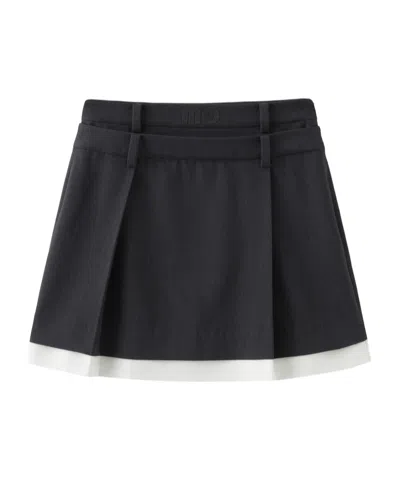 Marissa Chiara Patchwork Skirt In Gray