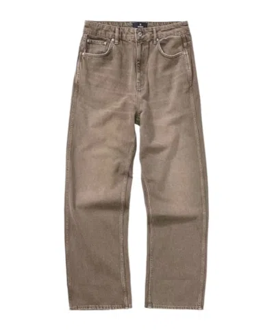 Represent Baggy Denim Trousers In Green