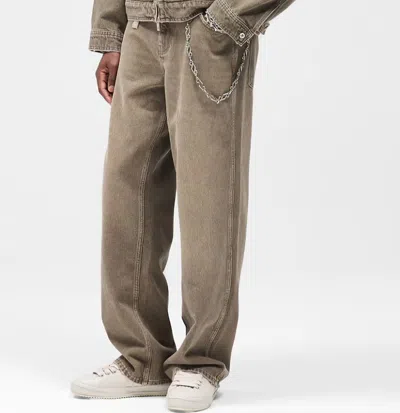 Represent Baggy Denim Trousers In Green