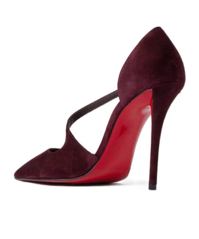 Christian Louboutin Ziggyta Pointed Toe Stiletto Pumps In Burgundy