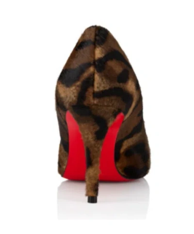 Christian Louboutin Miss Z Pony Skin Pumps With Leopard Print In Brown