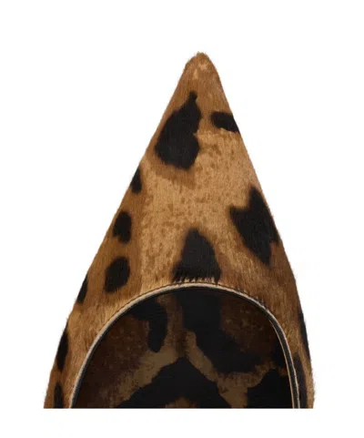 Christian Louboutin Miss Z Pony Skin Pumps With Leopard Print In Brown